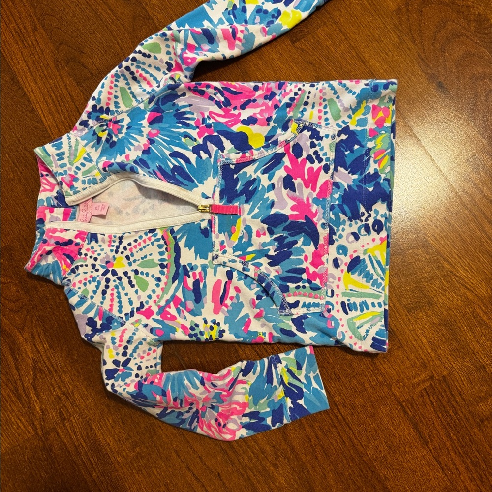 Lilly Pulitzer Pullover Multicolor Zip-Up Jacket in XS kids GUC